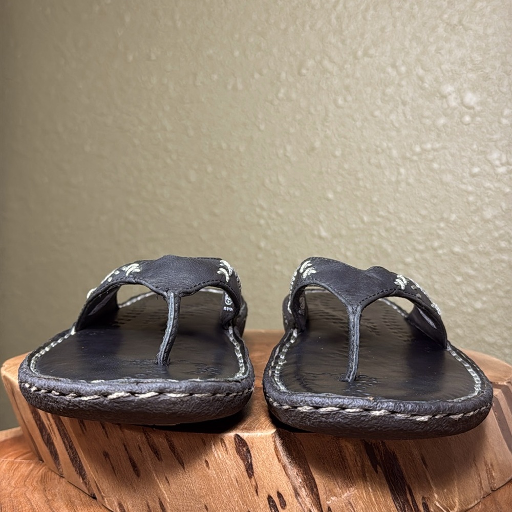 RARE KEEN BREE LEATHER THONG SANDALS - Picture 5 of 13